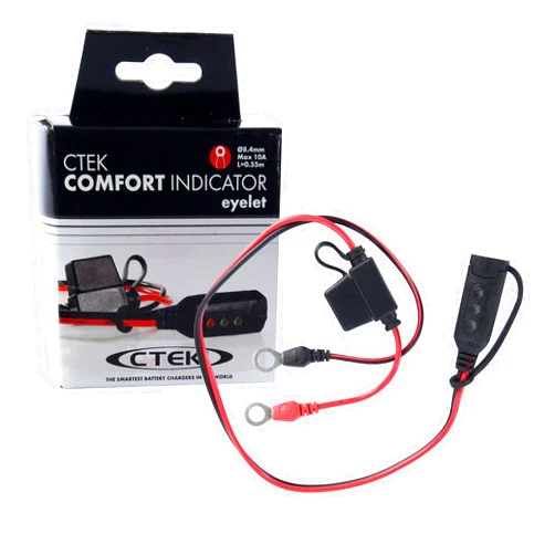 CTEK (56-382) Comfort Indicator Eyelet for M8 Top Post Batteries , Black