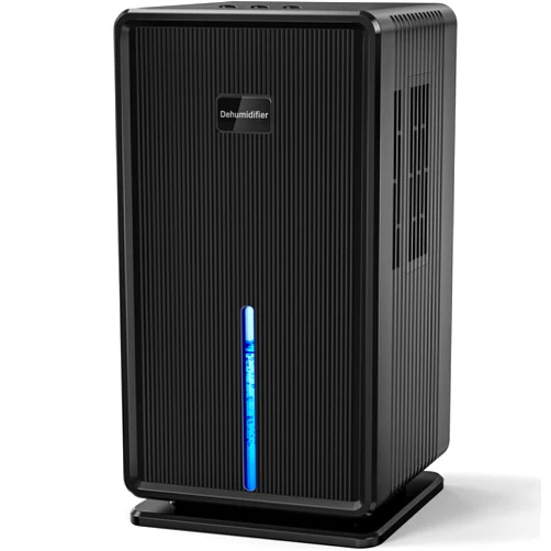 Tiluza 101oz Dehumidifiers for Home, Tiluza 750 sq ft Small Dehumidifier with 7 LED Colors and 2 Working Modes, Auto-off Dehumidifiers for Bedroom Bathroom Basements Closet RV