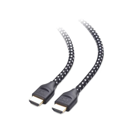 Cable Matters [Ultra High Speed HDMI Certified] Braided 48Gbps 8K HDMI Cable 6.6 ft / 2m with 8K@60Hz, 4K @240Hz and HDR Support for PS5, Xbox Series X/S, RTX3080 / 3090, Apple TV and More in Black