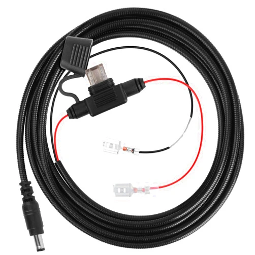 Yoizyfree Trail Camera Battery Power Cable Chew Proof Include 2Amp Fuse Compatible with Tactacam Reveal X XB SK,Wise Eye,Spartan Gocam,Covert Cameras,Snyper Cameras,Etc. 4.0x1.7mm DC Plug, 79