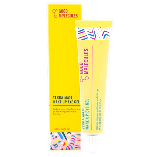 Good Molecules Yerba Mate Wake Up Eye Gel - Yerba Mate, Hyaluronic Acid and Caffeine to Hydrate, Minimize Puffiness and Swelling - Skincare for Face