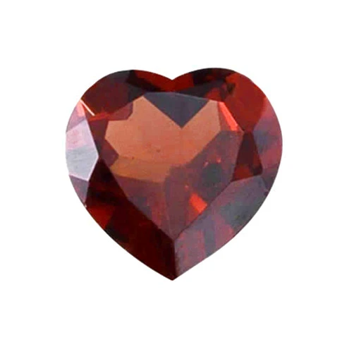 Mysticdrop 0.70-1.20 Cts of 6x6 mm AAA Heart Mozambique Garnet (1 pc) Loose Gemstone