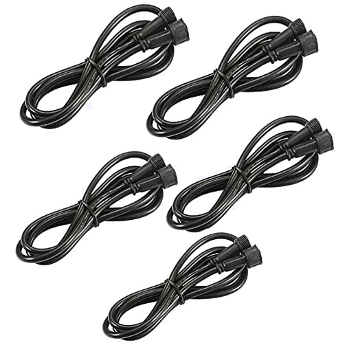 M RNEHON RNEHON 5PCS 6.56ft 2m 4Pin Extension Cable Wire Cord with Male and Female Connectors at Both Ends for RGB Multi-Color LED Deck Lights