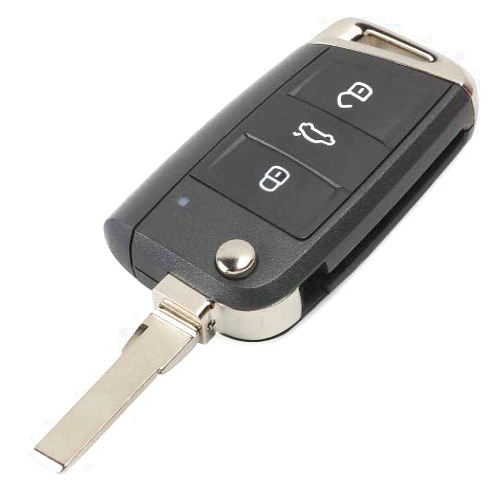Keyecu Replacement Flip Remote Key Fob 3 Button for Volkswagen MQB Golf VII MK7, for Skoda Octavia A7 2017 P/N: 5G0 959 753 BC