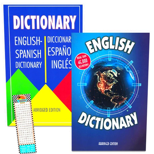 Spanish English Dictionary for Kids,Classroom Dictionary Set Websters English and Spanish Dictionary 2025 Set for Students, Adults - Complete Reference Book Bundle English and Spanish Mini Dictionaries for Libraries, Classrooms | Spanish Travel Dictionary