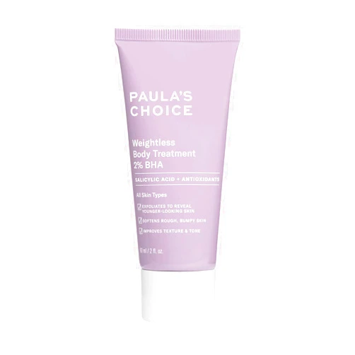 Paula's Choice Weightless Body Treatment 2% BHA, Salicylic Acid & Chamomile Lotion Exfoliant, Moisturizer for Keratosis Pilaris (KP) Prone Skin & Clogged Pores, Fragrance-Free & Paraben-Free