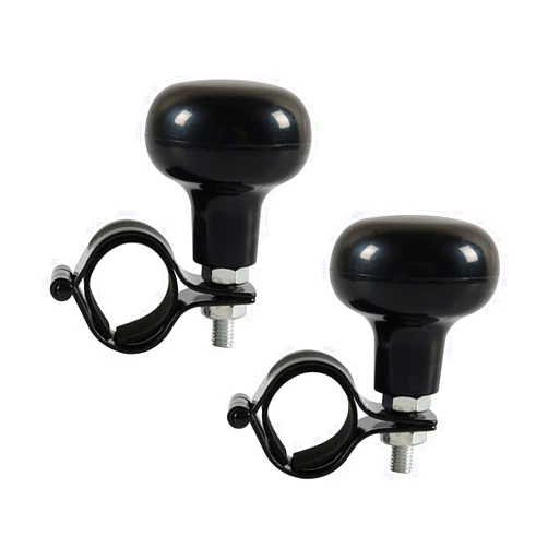 TOCAVE Woodgrain Steering Wheel Spinner Knob - Car Suicide Handle Knob Ball- Universal Wheel Accessories Arthritis Handicap Spinner (Blackwood 2-Pack)