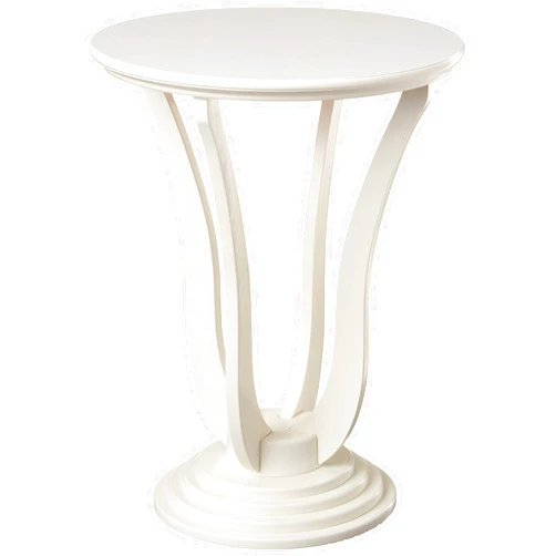 Frenchi Furniture Table, L 19.70 inch x W 19.70 inch x H 25.80 inch, White