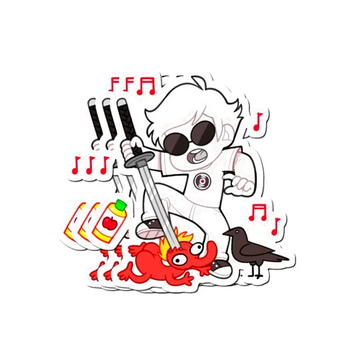 MrMint Stickers Homestuck - Dave Strider Water Bottle Decals 3x4 Inch (3 Pcs/Pack)