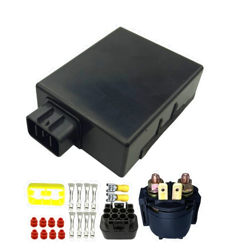 QINLANAP Ignition Module Replace Part No. 21119-1531 21119-1467 Compatible with Kawasaki Prairie 400 KVF400 1999-2002 with Start Splenoid Relay