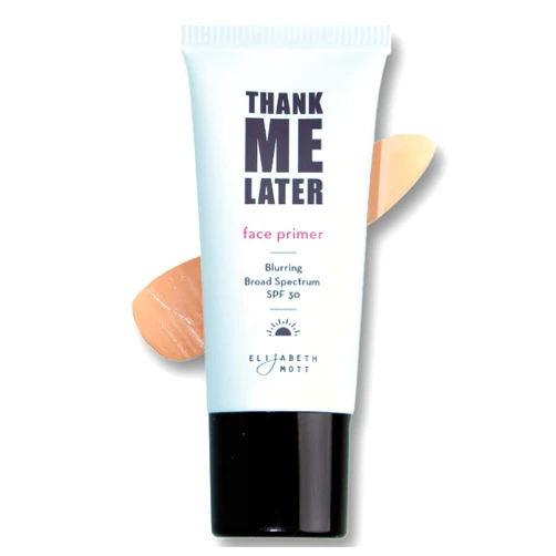 Elizabeth Mott Thank Me Later Blurring Face Primer SPF30 - Liquid Base Primer for Perfect Skin Makeup Application and All-Day Wear - Cruelty-Free Long Lasting Hydrating Power Grip Formula, 30 g