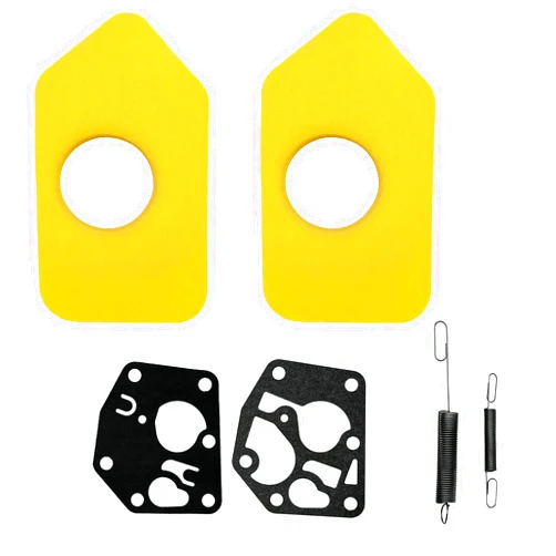 LiteTour Yellow Foam Air Filter 698369 for BS Classic Sprint and Quattro Engine Stainless Steel Governor Spring Carburettor Diaphragm for Briggs Stratton 795083