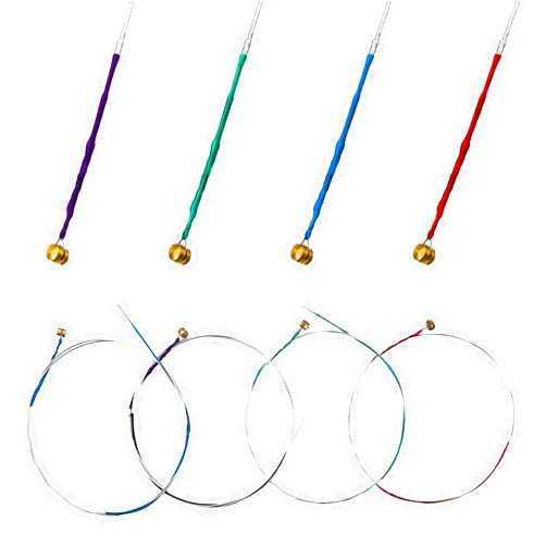 Yeshone 8 Pieces Violin Strings Universal Full Set (G-D-A-E) 4/4 Violin Universal Steel Core Dominant Fiddle Strings for Instruments 4/4 3/4 1/2 1/4 - Educator's Choice for Student