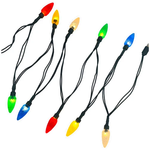 Answege LED Christmas Lights USB C Cable, USB to Type C Charging Cable, 50-inch 10LED Multicolor Lights USB C Charger Cable Cord for Samsung S21 S20+ S10 Note 10 iPad Pro MacBook Pro Pixel 6 Pro ect.