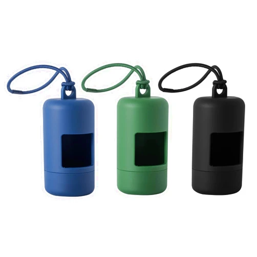 SLSON 3Pack Dog Poop Bag Holder for Leash Lightweight Pet Waste Bag Dispenser with Leash Attachment Portable Plastic Doggie Poop Bag Dispensers,Blue Green Black