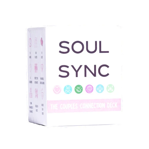Soul Sync Co Soul Sync - Fun Couples Games for Date Night, an Intimacy Card Game for Married Couples, & Marriage Game for Couples to Reconnect Plus Fun Questions for Dates