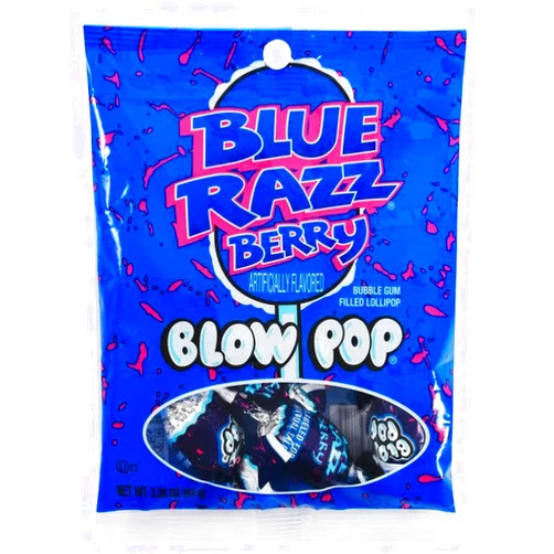 Blow Pop Charms Blow Pop Blue Razzberry Lollipop