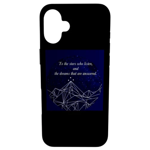 Bookish Gifts for Book lovers Creations by Hallows Bookworm ACOMAF To the Stars Night Court Bookish Case for iPhone 16 Plus