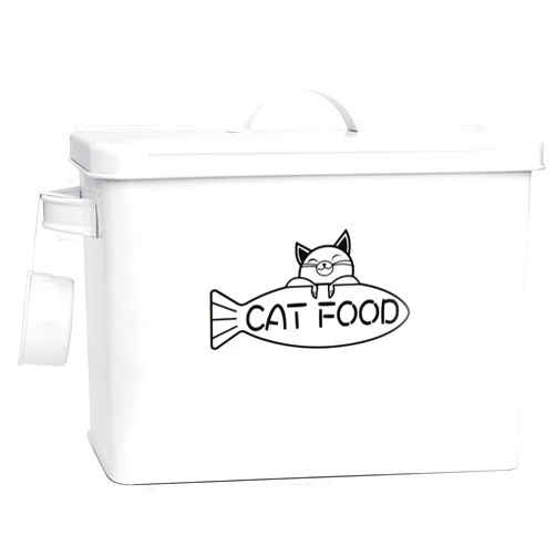 Vumdua Large Dog and Cat Food Storage Container, Farmhouse Pet Food Storage Containers with Lid and Dry Food Scoop, Durable Airtight Cat Food Container, Great Gift for Pet Owners
