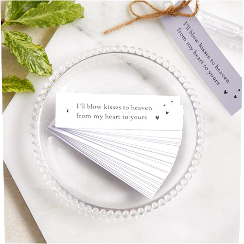 ANGEL & DOVE 25 White Bubble Funeral Favour Tags with Jute Twine - for Funeral, Celebration of Life, Memorial …