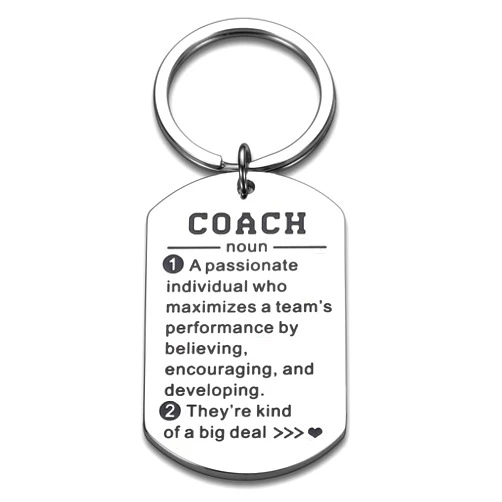 Fleure Esme Gifts for Coach Soccer Football Wrestling Coach Gifts Keychain Thank You Gifts for Runner Baseball Softball Volleyball Cheer Coaches Gifts Gym Sports Cross Country Running Gifts Birthday Christmas