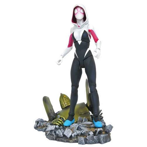 Diamond Select Toys Entertainment Earth Marvel Select Spider-Gwen Action Figure, Brown