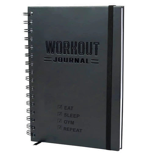 Nextnoid Hardcover Fitness Journal Workout Planner for Men & Women - A5 Sturdy Workout Log Book to Track Gym & Home Workouts