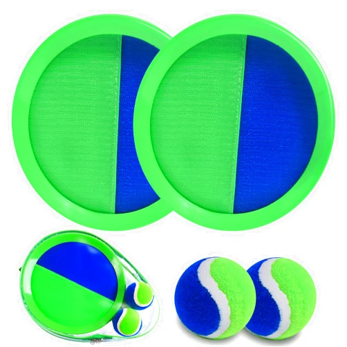 ECJWEI Toss and Catch Ball Set, Paddle Catch Ball and Toss Game for Kids, Great Beach Games/Backyard Games/Outdoor Games for Kids and Family
