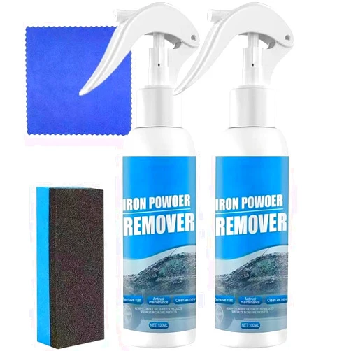 Generic Iron Powder Remover,Rustout Instant Remover Spray,Car Rust Removal Spray.Multifunctional Rust Removal Spray for Rust from Tools, Metals, Car Parts, Etc (Blue#1)
