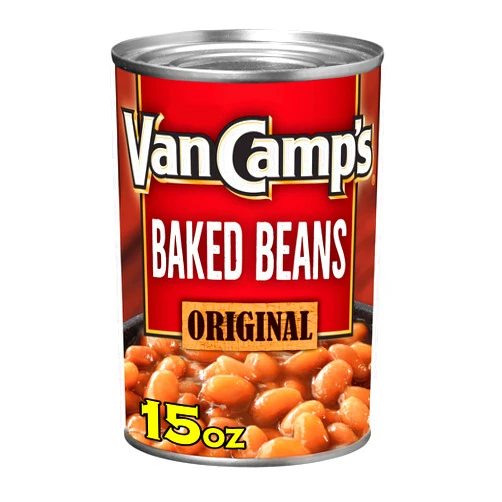 Van Camp's Original Baked Beans, Canned Beans, 15 OZ (Pack of 12)