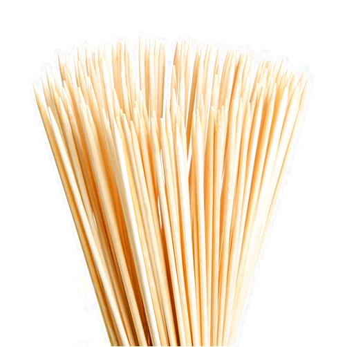 FLYPARTY Bamboo Marshmallow Roasting Sticks with 30 Inch 5mm Thick Extra Long Heavy Duty Wooden Skewers,Roaster Barbecue S'Mores Skewers Hot Dog Forks for Camping,Party,Kebab Sausage(60 Pcs)