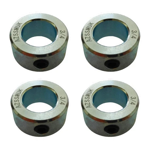 AZSSMUK Bore Solid Steel Style Zinc Plated Set Screw Shaft Collars for Lawn Tractor,Garage Doors (zinc, 3/4
