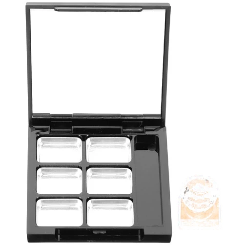 FOMIYES 1 Set highlighter empty magnetic palette sample holder Eyeshadow Pallet with Mirror pallet empty eyeshadow pans blush cosmetic Packing box eyeshadow palette