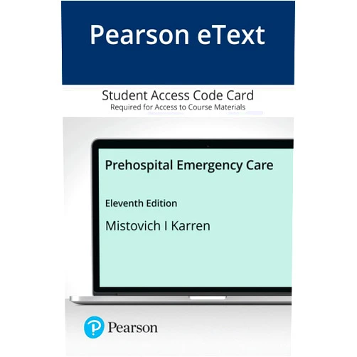 By Joseph Mistovich (Author), Keith Karren (Author), Brent Hafen Ph.D. (Author) & 0 more Prehospital Emergency Care