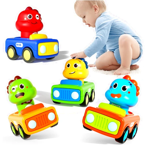 ALASOU Dinosaur Car Baby Toys for 1 2 Year Old Boy|First Birthday Gifts for Toddler Toys Age 1-2|1 2 Year Old Boy Birthday Gift for Infant Toddlers