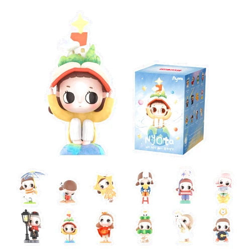POP MART Nyota We are All Stars Series Blind Box Figures, Collectible Toys Home Decorations, Holiday Birthday Gifts for Girls and Boys, Single Box
