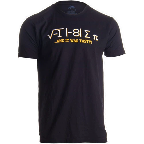 Ann Arbor T-shirt Co. I Ate Some Pi, and it was Tasty | Funny Delicious Math Teacher Humor Pun T-Shirt