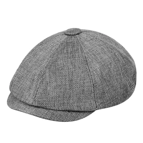 KIAZHAO Newsboy Hats for Men Men Casual Stripe Beret Hat Style Classic Retro Newsboy Hats Spring and Autumn Universal Cap L