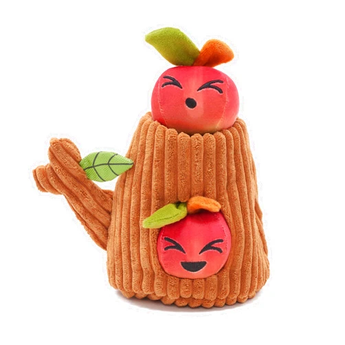 Barkbox Dog Toys – Them Apples 3 in 1 Multi Part Interactive Puzzle Dog Toy with Stimulating Crinkle and Squeakers – Small