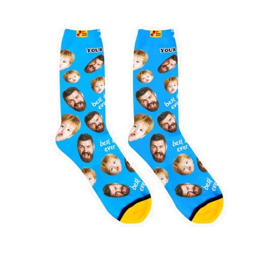 Glorine Custom Socks With Photo, Personalized Face Socks, Funny Socks For Adults, Gift For Men Women Cat Dog Couples