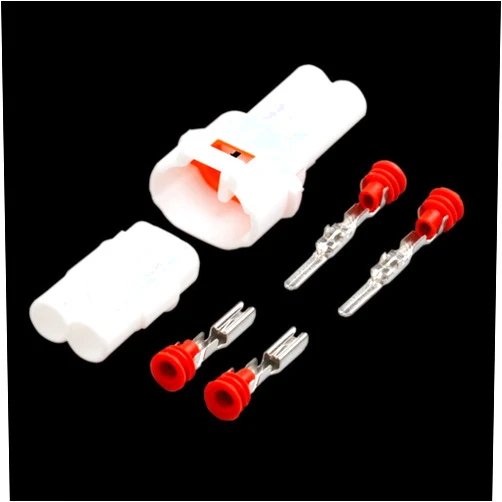 CHG STORE 1/5/10/20/30 Sets Kit Sumitomo MT090 2 Pin Way Male Femalee White Waterproof Auto Connector Motorcycle Plug 6187-2171 6180-2181 - (Package: 30 Sets)