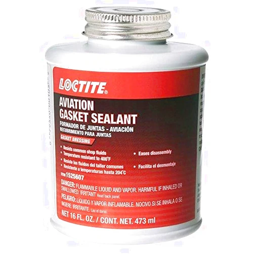 Loctite 1525607 Aviation Gasket Sealant 16oz Brush Top Can, 1 Pack