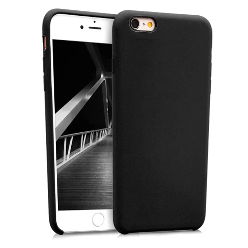 kwmobile Case Compatible with Apple iPhone 6 Plus / 6S Plus Case - TPU Silicone Phone Cover with Soft Finish - Black Matte