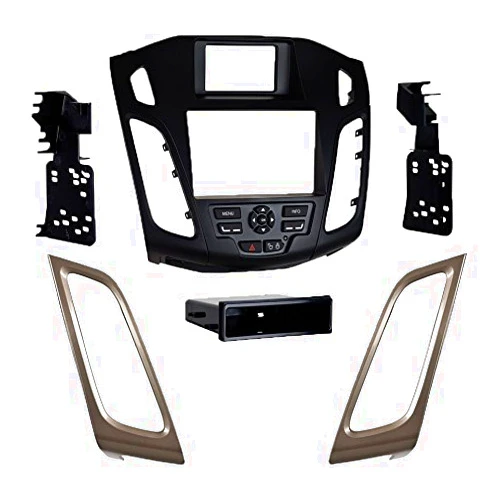 Metra 99-5827B Single/Double DIN Dash Kit + Taupe Vent for Select Ford Focus