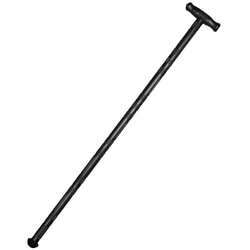 aiGear Premium Compass Walking Hiking Stick CNC Machined Outdoor Trekking Poles with Solid Durable Tools Whistle Color Black