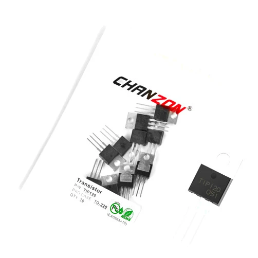 Chanzon TIP120 TO-220-3L NPN Darlington Power Bipolar Transistor (Pack of 10pcs)
