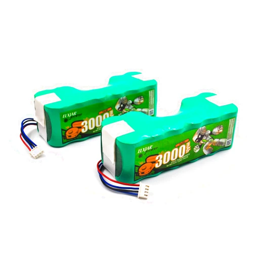 Coonyard (2-Pack) 14.8V 3000mAh NI-MH Replacement Battery for Ecovacs Robotic Vacuum Sweeper DD35 DE55 DE5G DM88 DG710 DG716 Deebot OZMO 902 901 610, Deebot 900