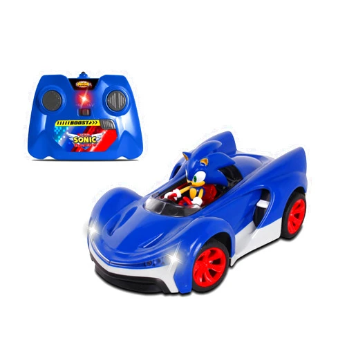 NKOK Team Sonic Racing 2.4GHz Radio Control Toy Car with Turbo Boost - Sonic The Hedgehog 601, Features Working Lights, Adjustable Front Wheel Alignment, Super Fun and Easy, Ages 6 and up