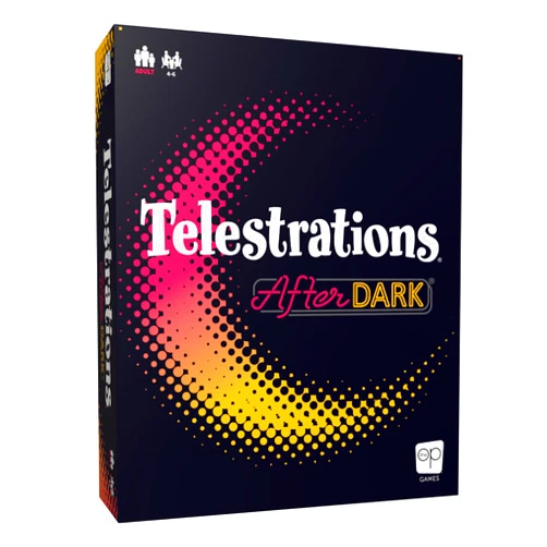 USAOPOLY Telestrations: After Dark, The Adult Party Board Game, 6-Player Edition, an Adult Twist on The #1 Party/Family Game, The Telephone Game Sketched Out, Ages 17+, 4-6 Players, 10-15 Minutes Per Round