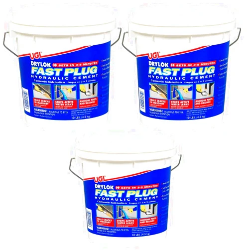 DRYLOK 00924 Fast Plug, 10-Pound (Thrее Расk)